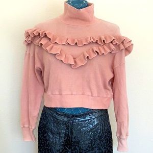 Kurt Lyle Ruffle Cropped Thermal
